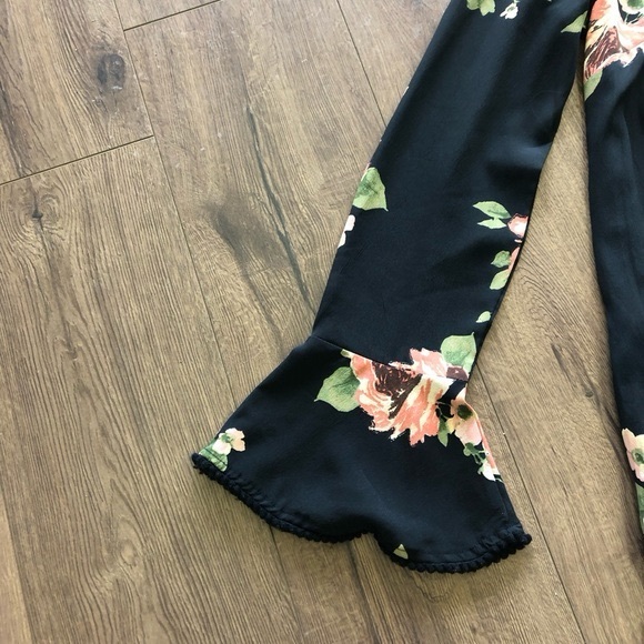 Band of gypsies women tunic blouse in multicoloured flowers size small - Picture 5 of 6